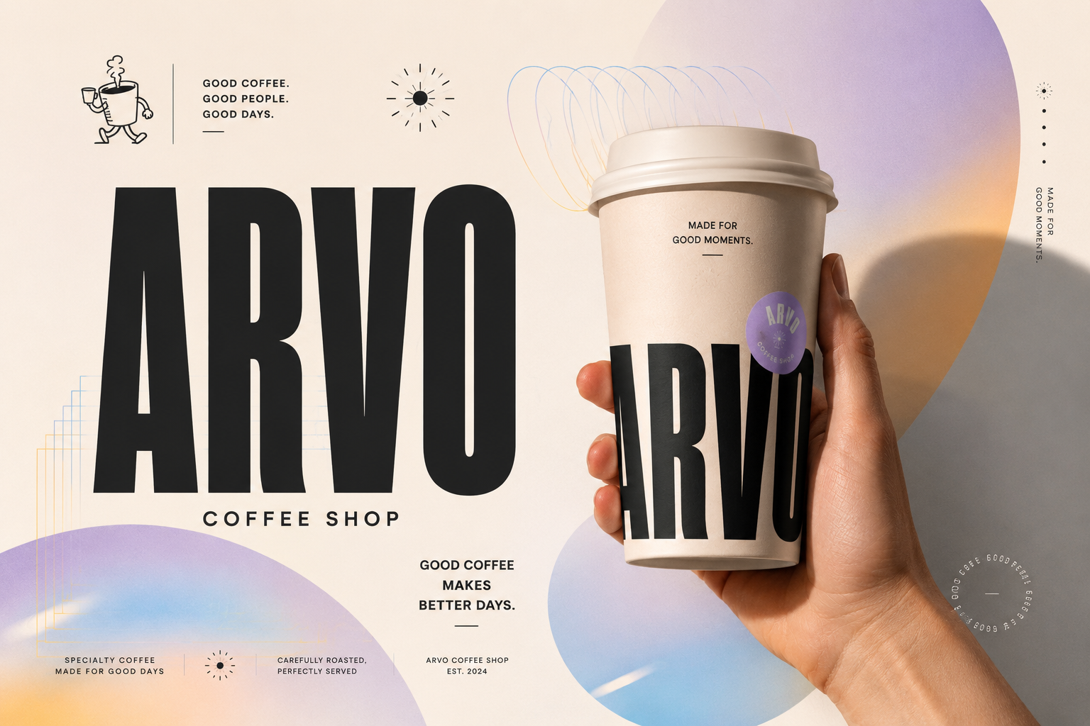 Arvo — coffee shop branding