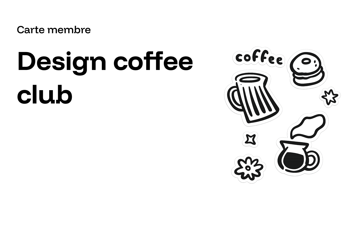 Carte membre du Design Coffee Club